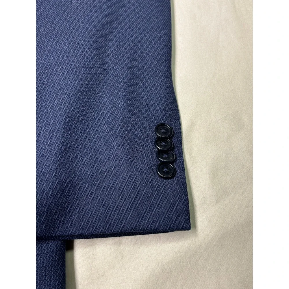 Jos. A. Bank 1905  Navy Blue Birds Eye Wool Blazer Mens 44R